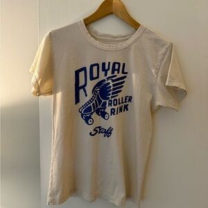 imogene + willie Cream Roller Rink Women’s T-Shirt Size Medium MADE IN THE USA